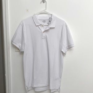 J Crew Men’s White Polo Size Medium
